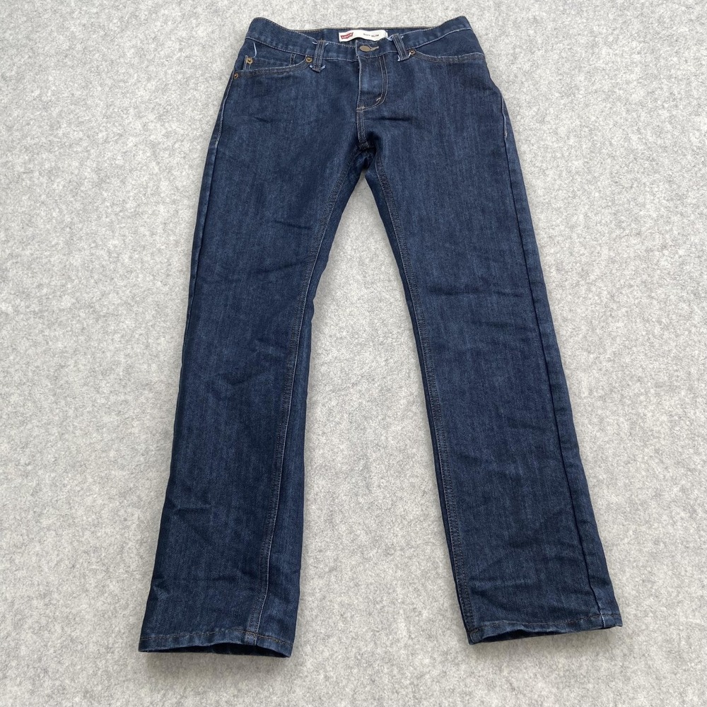 Levis 511 Jeans Boys 14 Regular 27x27 Blue Slim Straight Denim Pants Youth